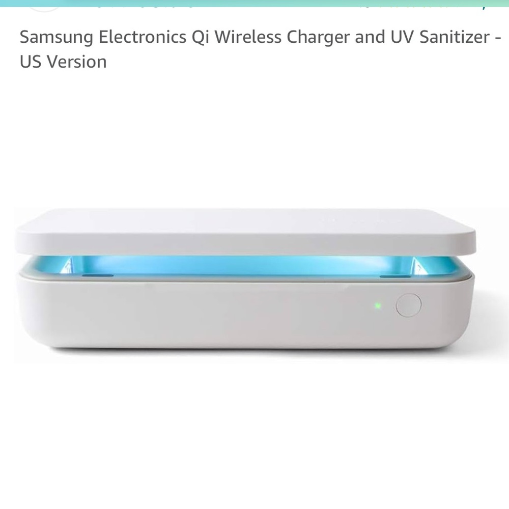 Samsung wireless charger UV sanitizing light